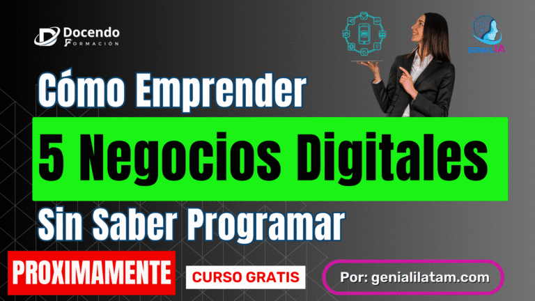 Cómo Emprender 5 Negocios Digitales Sin Saber Programar